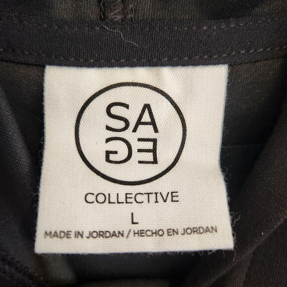 Sage Collective Women's Size Large Sweatshirt/Hoodie Black New - Picture 2 of 3